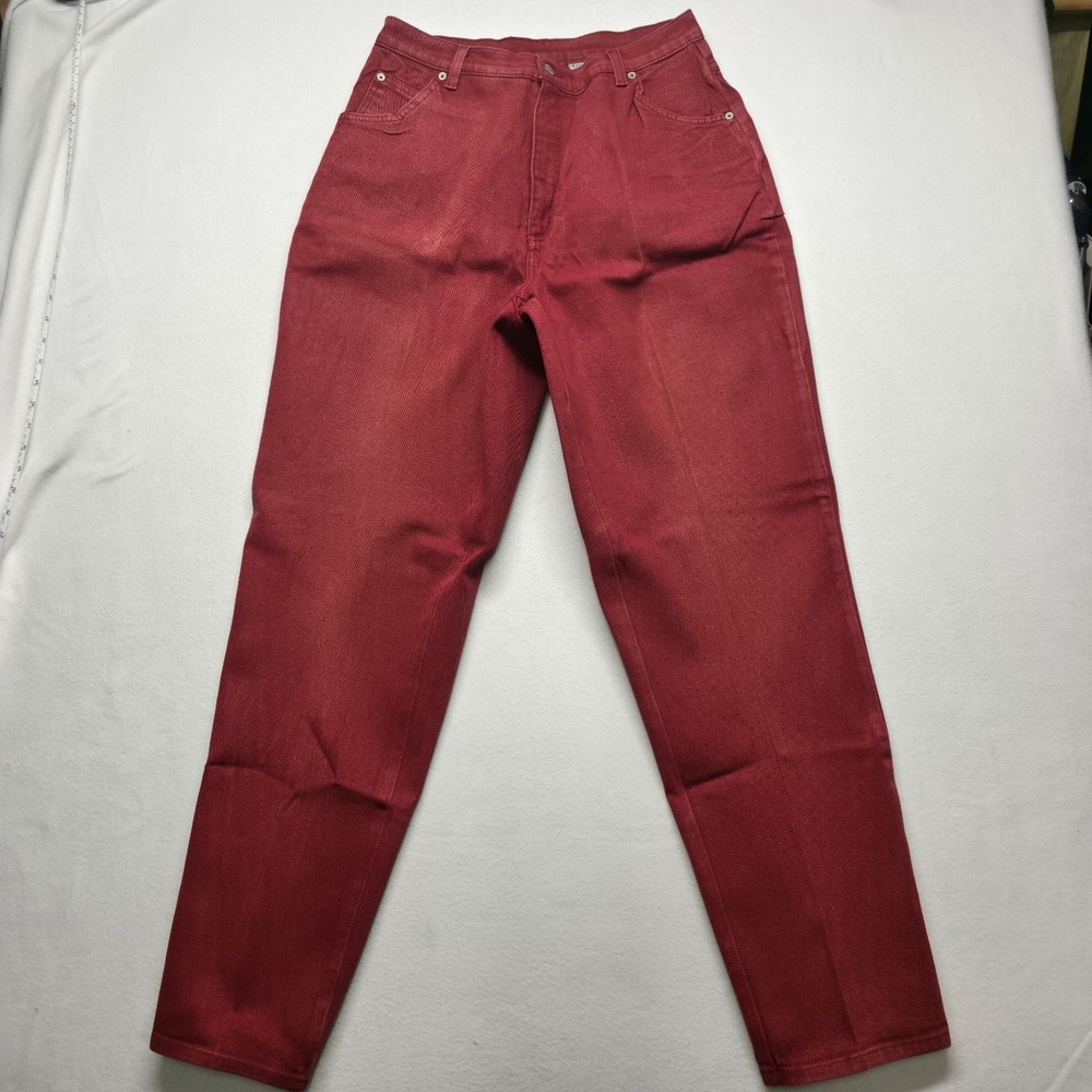 Just My Size Women's Red Stretch Denim Jeans Size 16W/33 Tall (30X32.5)